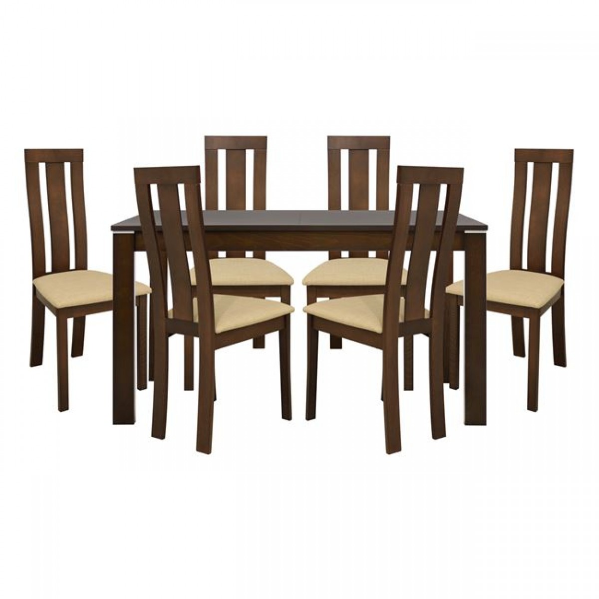 ΣΕΤ ΤΡΑΠΕΖΑΡΙΑ 7ΤΜΧ ΤΡΑΠΕΖΙ ΑΝΟΙΓΟΜΕΝΟ ΞΥΛO & 6 ΚΑΡΕΚΛΕΣ HM10054