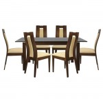 ΣΕΤ ΤΡΑΠΕΖΑΡΙΑ 7ΤΜΧ ΤΡΑΠΕΖΙ ΑΝΟΙΓΟΜΕΝΟ ΞΥΛΟ & 6 ΚΑΡΕΚΛΕΣ HM10057