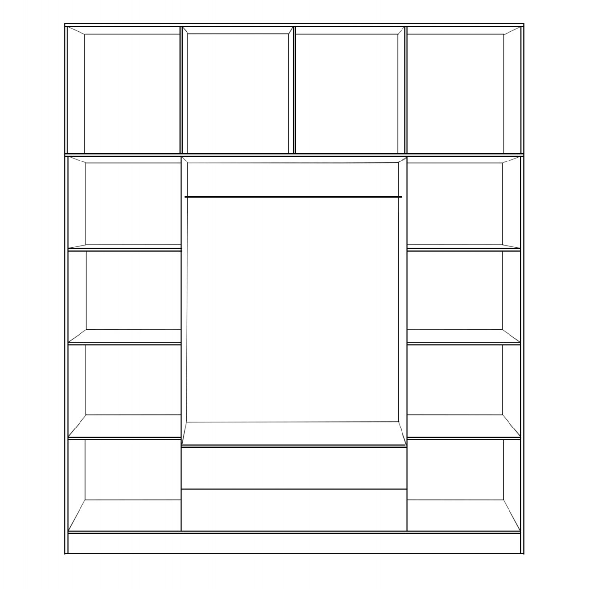 ΝΤΟΥΛΑΠΑ 4ΦΥΛΛΗ ΜΕ ΠΑΤΑΡΙ ΚΑΙ 2 ΣΥΡΤΑΡΙΑ 200Χ240Χ55.5εκ ZEBRANO HM11224.01