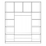 ΝΤΟΥΛΑΠΑ 4ΦΥΛΛΗ ΜΕ ΠΑΤΑΡΙ ΚΑΙ 2 ΣΥΡΤΑΡΙΑ 200Χ240Χ55.5εκ ZEBRANO HM11224.01