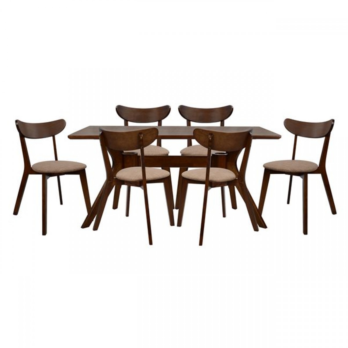 ΣΕΤ ΤΡΑΠΕΖΑΡΙΑΣ 7ΤΜΧ ΚΑΡΥΔΙ ΤΡΑΠΕΖΙ & ΚΑΡΕΚΛΕΣ ROSELYN HM10068