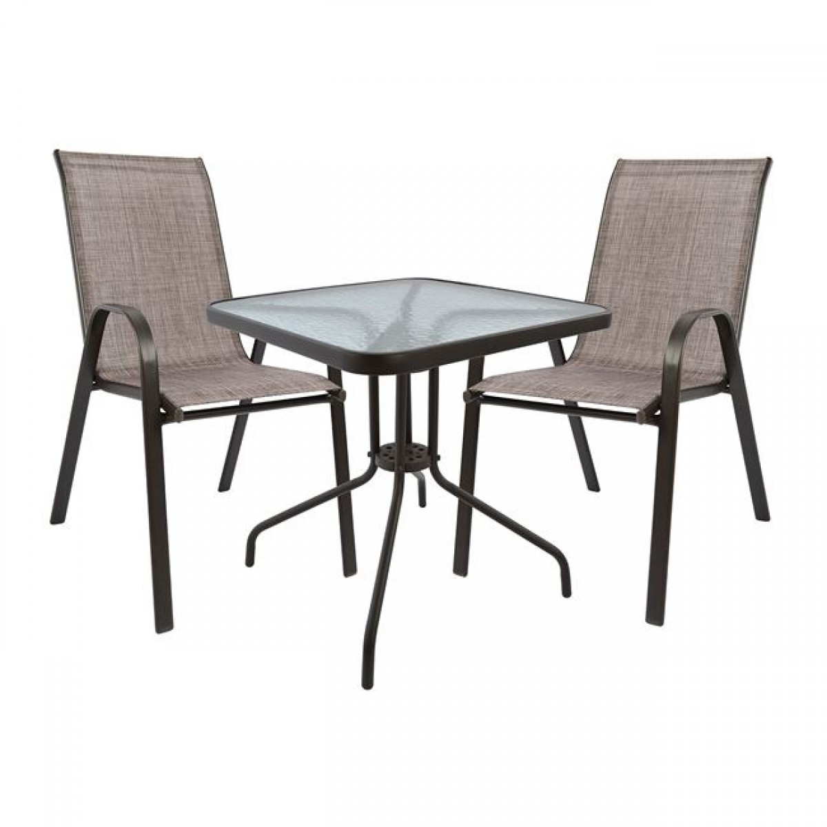 ΣΕΤ ΤΡΑΠΕΖΑΡΙΑ 3ΤΜΧ ΚΑΡΕΚΛΕΣ  ΚΑΙ ΤΡΑΠΕΖΙ 70Χ70 HM5185.02