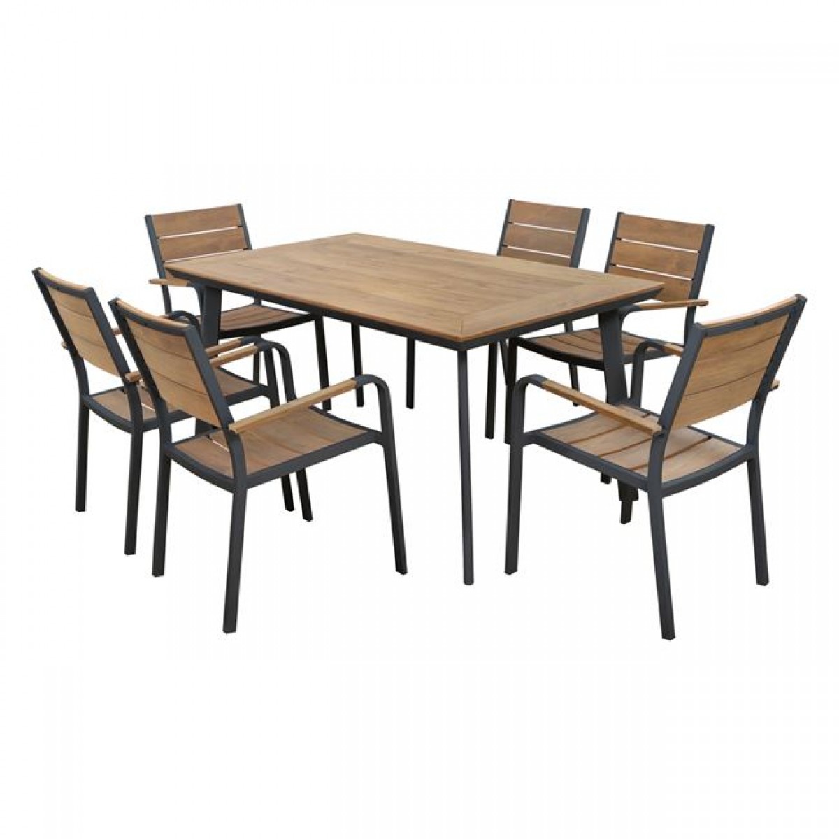 ΣΕΤ ΤΡΑΠΕΖΑΡΙΑΣ 7ΤΜΧ ΣΕ ΓΚΡΙ ΧΡΩΜΑ HM5240.02